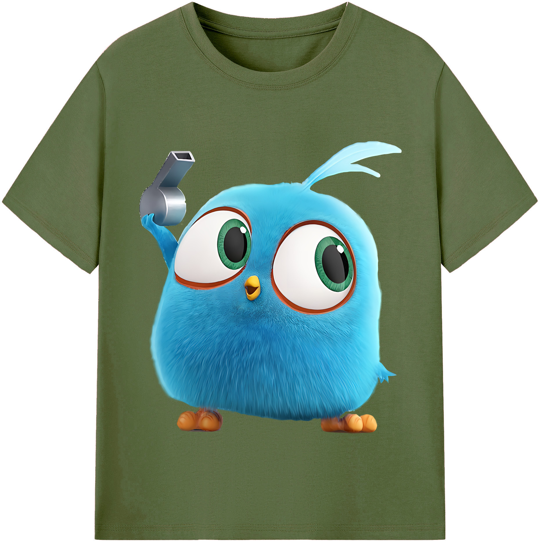 （画像用） Angry Birds アングリーバード 綿100％半袖Tシャツ（フロントプリント）